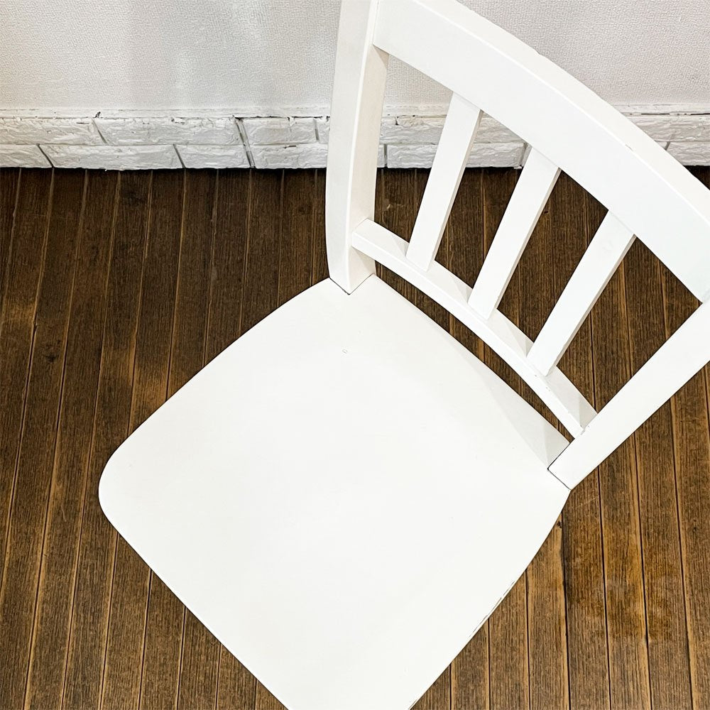 モモナチュラル MOMO Natural ランド LAND チェア ダイニングチェア ホワイトペイント カントリースタイル ◎