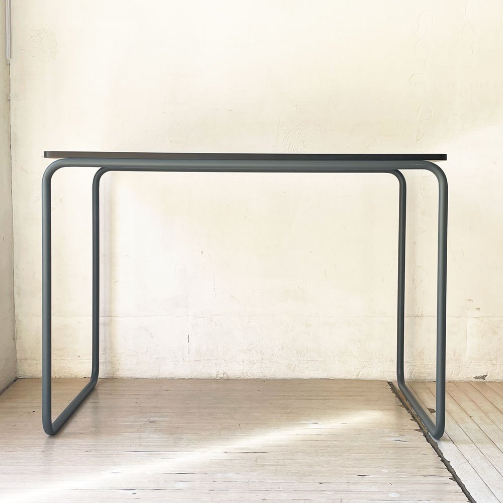 無印良品 MUJI ×トーネット THONET スチールパイプデスク Mサイズ ダークグレー バウハウス ★