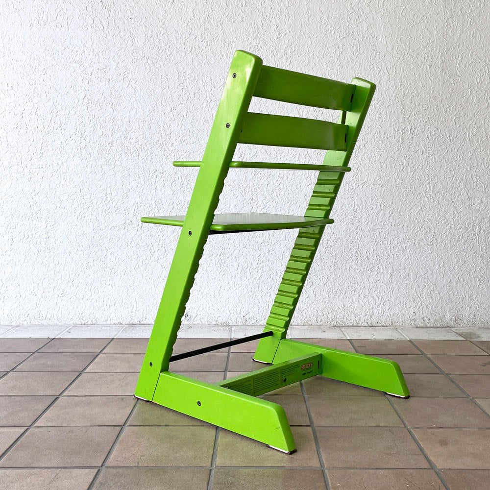 ストッケ STOKKE トリップトラップ TRIPP TRAPP ベビーチェア キッズチェア S/N4～ グリーン ノルウェー 北欧家具 ◇