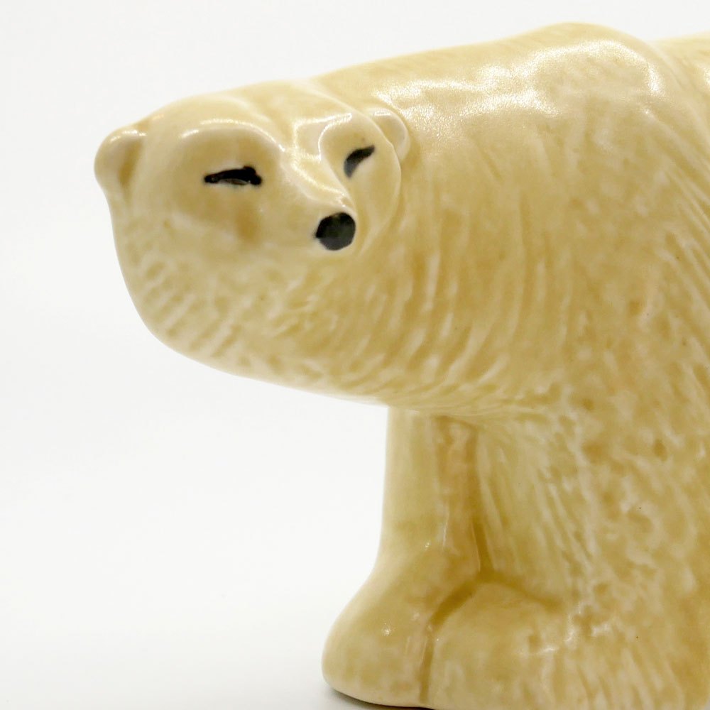 グスタフスベリ GUSTAVSBERG スカンセン SKANSEN シロクマ Polar bear リサラーソン Lisa Larson フィギュリン Sサイズ オブジェ 置物 スウェーデン ●