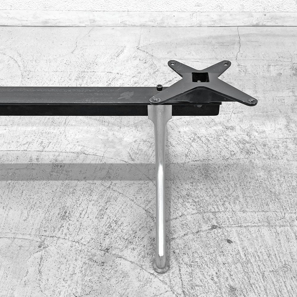 ハーマンミラー Herman Miller ビンテージ エアポートベンチ タンデムシート 4連 アームシェル用ベース イームズ 〓