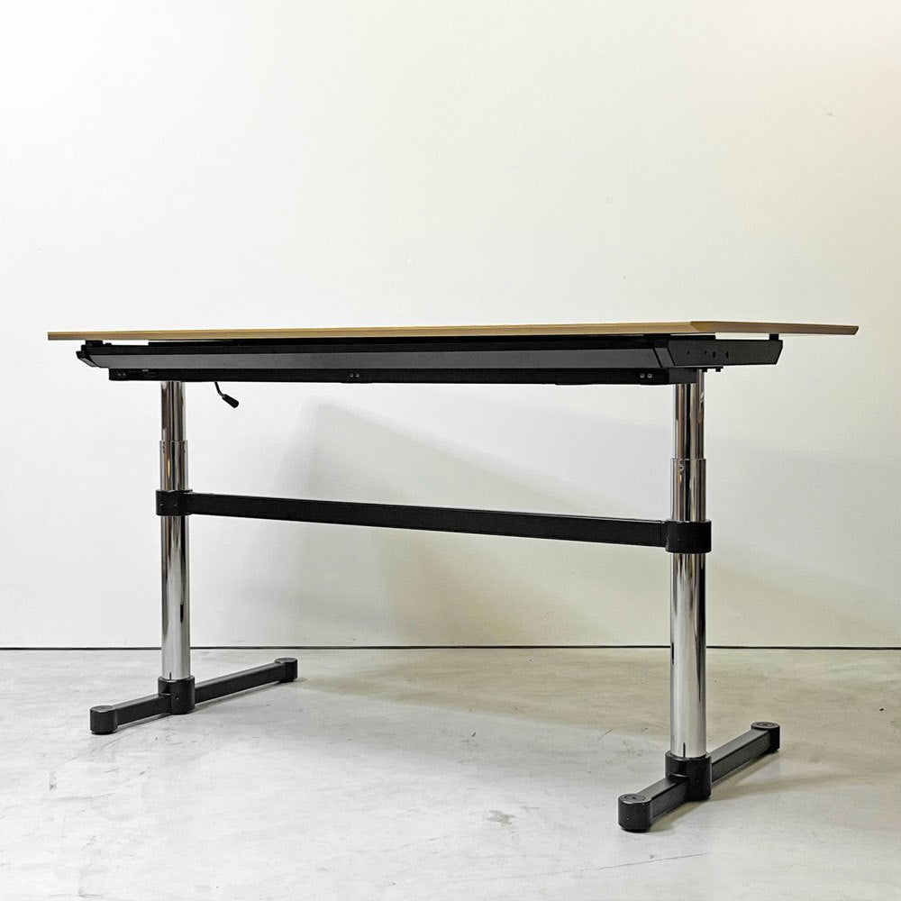 ユーエスエムハラー USMハラー USM Haller モジュラーファニチャー キトスM KITOS M デスク オーク材天板 昇降機能付き スイス ●