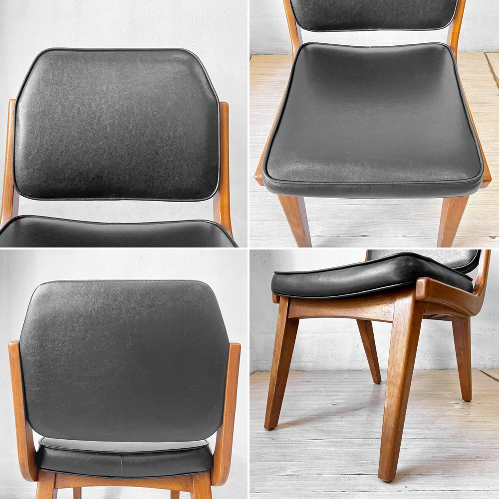 アクメファニチャー ACME Furniture シエラチェア SIERRA CHAIR ダイニングチェア ビニールレザーシート ブラック USビンテージスタイル 定価￥27,500-  B ★