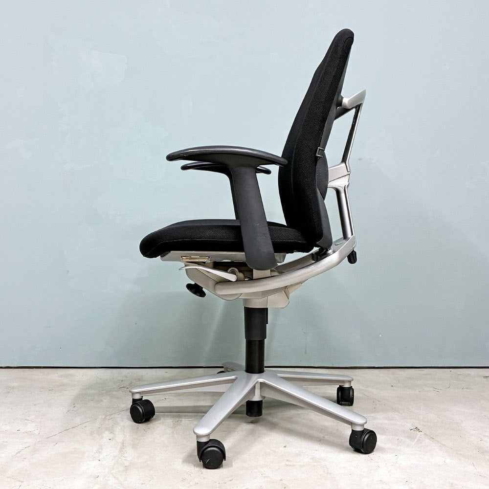 内田洋行 UCHIDA キャストチェア CAST CHAIR デスクチェア オフィスチェア ファブリック キャスター付 説明書付 ◎