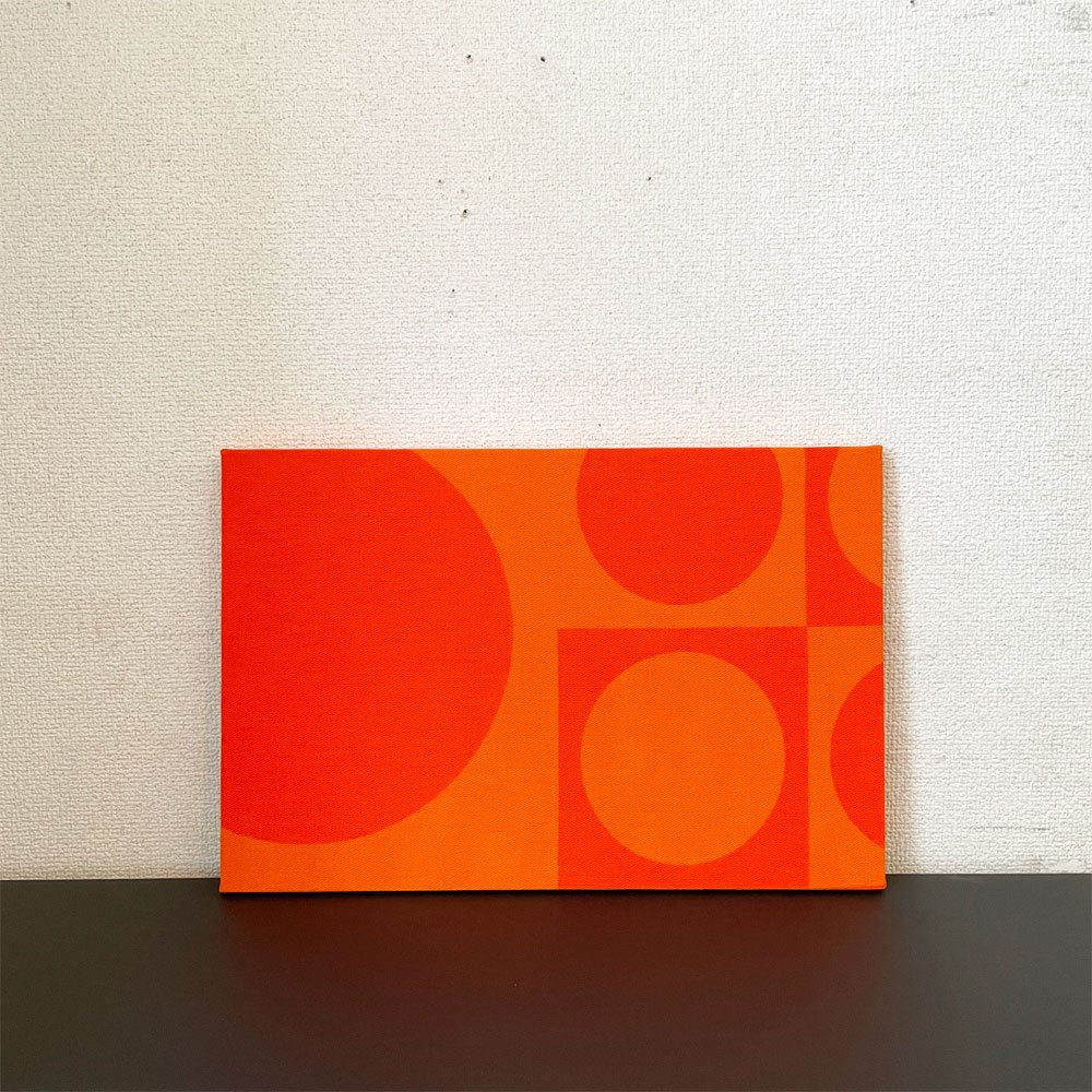 イノベーション INNOVATION ジオメトリ Geometri ファブリックパネル オレンジ 41×27.5cm ヴェルナー・パントン Verner Panton スペースエイジ B ◎