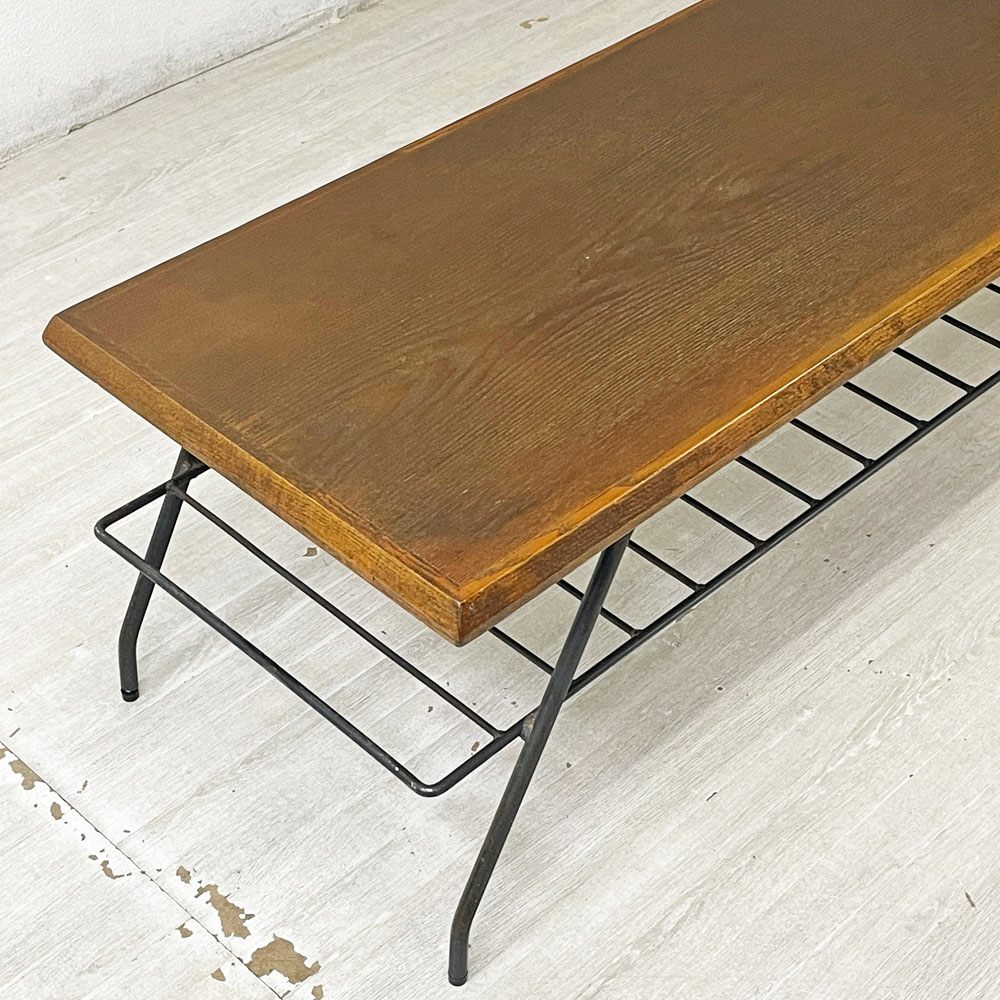 アクメファニチャー ACME Furniture ベルズファクトリー コーヒー テーブル BELLS FACTORY COFFEE TABLE W120cm アッシュ材×アイアン ●