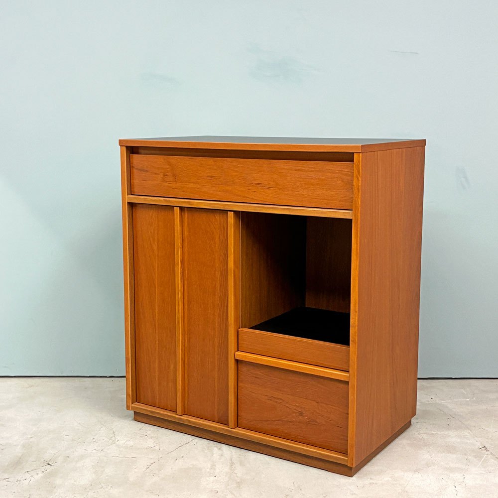 ウニコ unico ウィック WICK キッチンカウンター キッチンボード キャビネット チーク材 W80㎝ 廃番 ◎