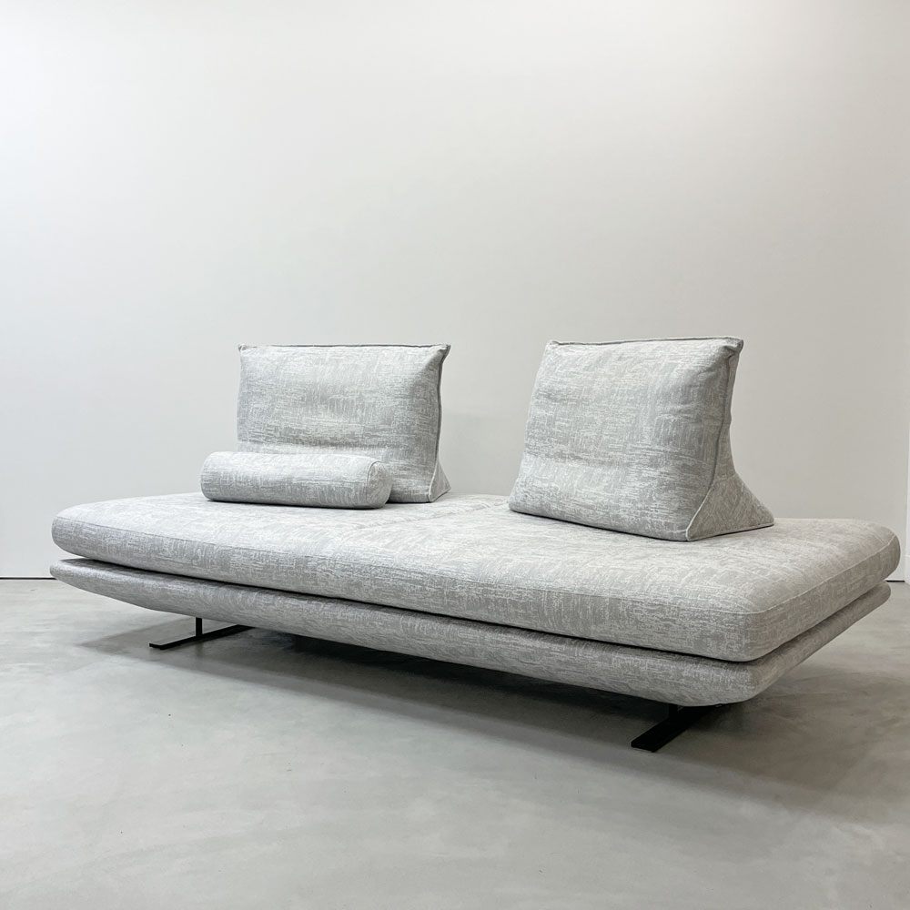 リーンロゼ ligne roset ロゼプラド ROSETPRADO 2pソファ 背クッション2個＋ボルスター1個 W200cm グレー ファブリック クリスチャン・ウェルネール フランス ●