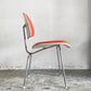 ハーマンミラー Herman Miller ツーピースプラスチックチェア Two Piece Plastic Chair DCM ホワイト オレンジ ファブリック張替済 ビンテージ 希少 ■