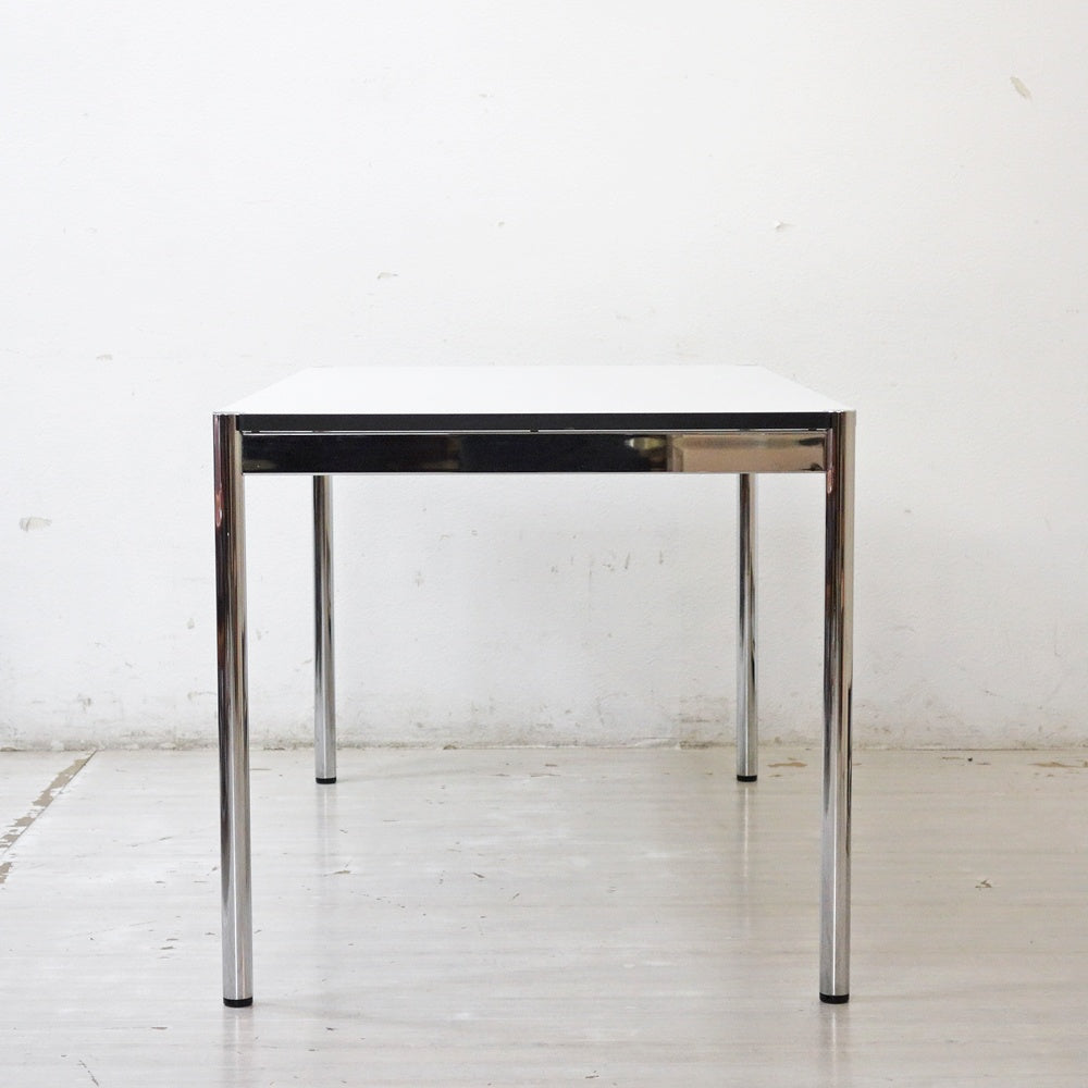 USMモジュラーファニチャー USM Haller USMハラーテーブル ワーキングデスク ダイニングテーブル W150×D75×H70cm パールグレーラミネート(ホワイト) 高さ調整機能付 ●