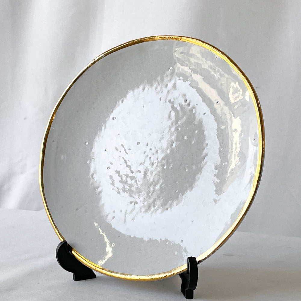 アスティエ・ド・ヴィラット Astier de Villatte クレジュス Cresus デザートプレート フランス Φ18cm B ◇