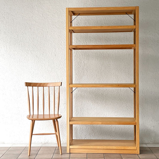 無印良品 MUJI オーク材 ユニットシェルフ 大 6段 W87 H175.5cm ナチュラルモダン 廃番 ◇