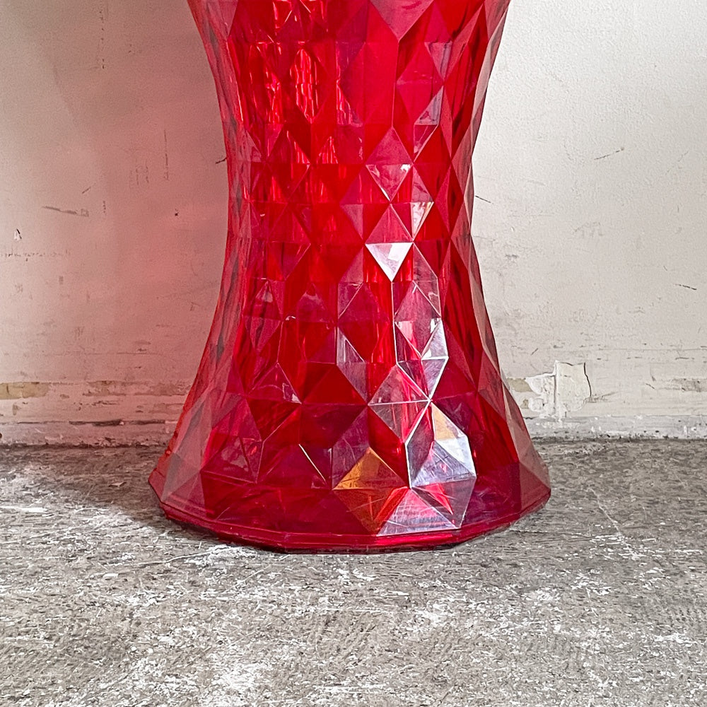 カルテル Kartell ストーン STONE スツール サイドテーブル H46cm ポリカーボネート レッド マルセル・ワンダース イタリア ■