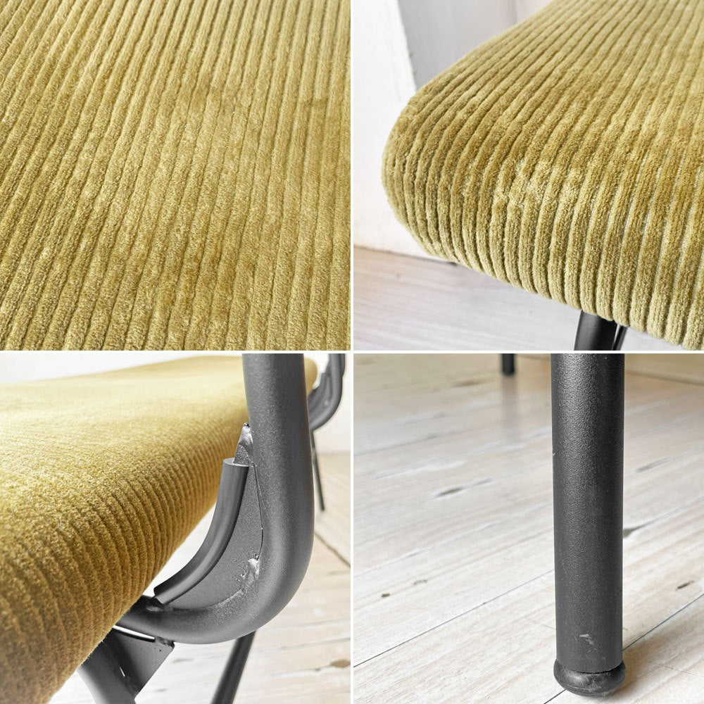 ジャーナルスタンダードファニチャー j.s.F パクストン ベンチ バックレスト PAXTON LD BENCH アンバーカラー コーデュロイ ★