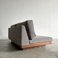 マスターウォール MASTERWAL デニッシュ DANISH SOFA 2シーターソファ 2人掛け W160cm ウォールナット無垢材 ファブリック 新品替えカバー付 合計定価￥509,300- 〓