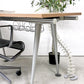 ハーマンミラー Herman Miller アバックエンバイロメンツ ABAK ミーティングテーブル デスク ワークテーブル W140cm ウッドカラー ケーブルスパイン付き ティム・ウォレス ◎