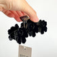マリメッコ marimekko ミニウニッコ ヘアクリップ Mini Unikko Hair Clip ブラック ヘアアクセサリー 廃番カラー マイヤ・イソラ 北欧 定価￥10,210- ■