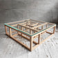 リーンロゼ ligne roset アンティゴネー Antigone ローテーブル コーヒーテーブル ブナ材 ナチュラル ガラス天板 復刻品 ピエール・ポラン Pierre Paulin 廃番 希少 ♪