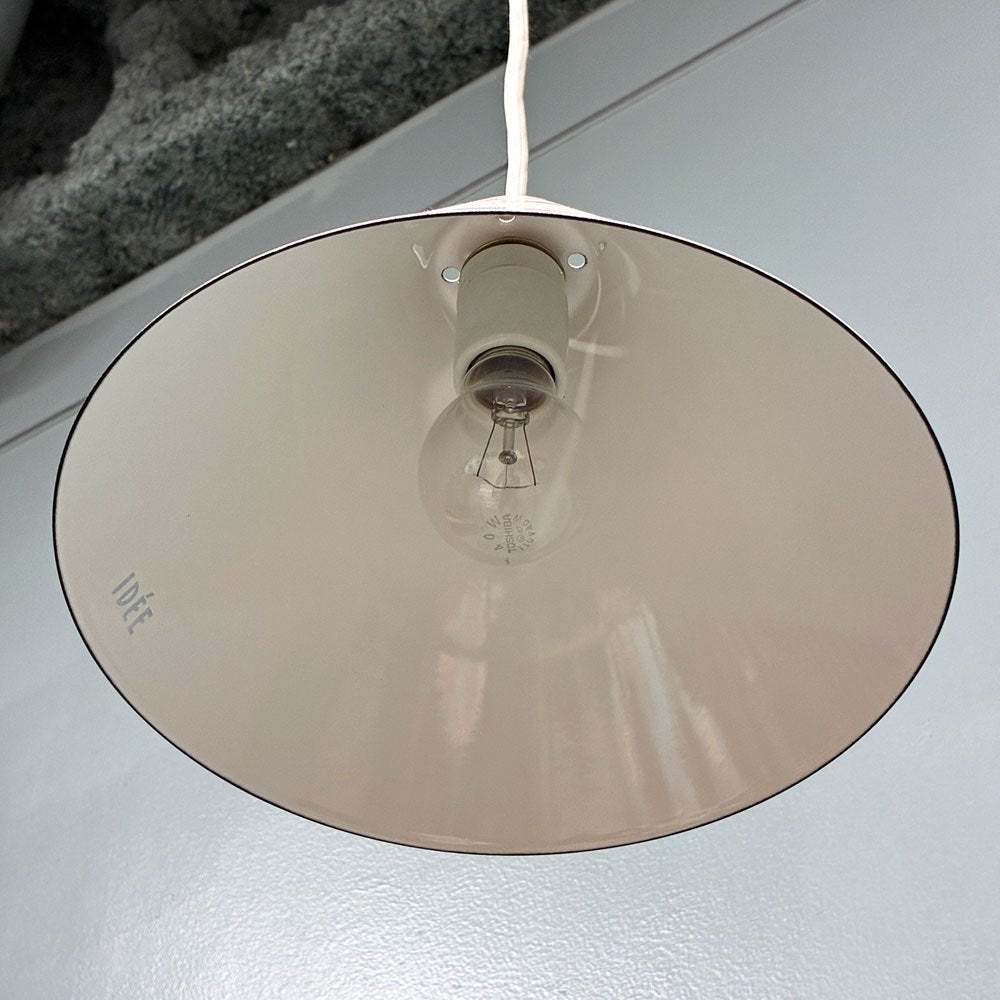 イデー IDEE ホーロー ペンダントライト PORCELAIN ENAMELED IRON LAMP ホワイト インダストリアルデザイン B ◎