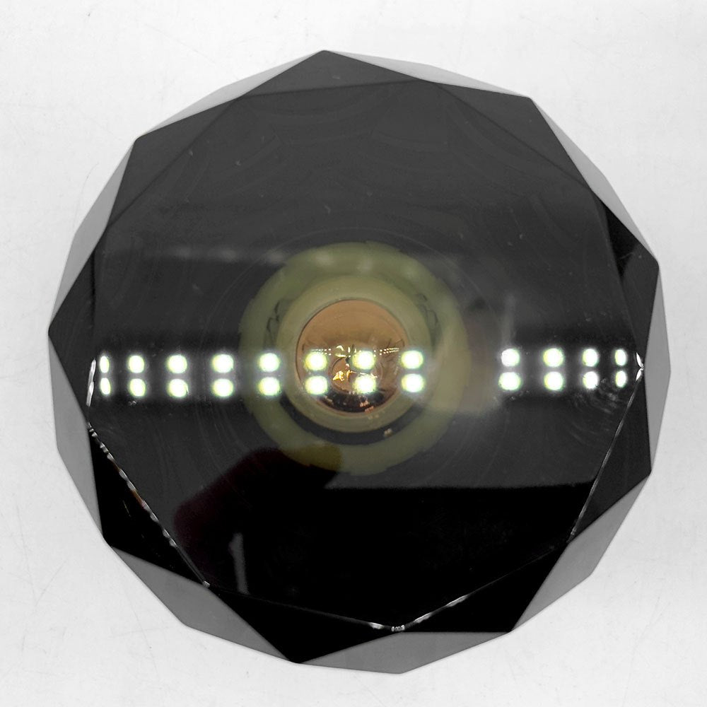 アンビエンテック Ambientec クリスタルアクルクス Xtal Acrux テーブルライト ダークグレー ガラスシェード 箱付き 美品 カッシーナ・イクスシー 取扱 定価￥36,300- ●