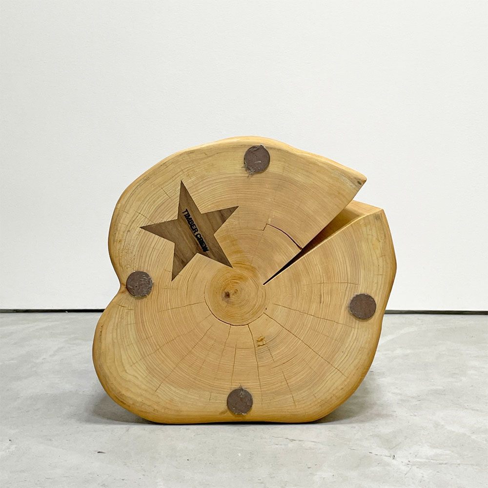 ティンバークルー TIMBER CREW 切り株 スツール クラフト家具 花台 ナチュラル ●