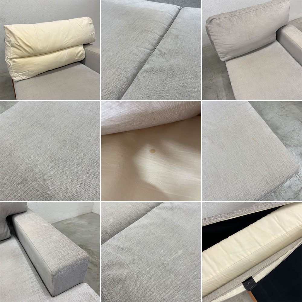 マスターウォール MASTERWAL デニッシュ ソファ DANISH SOFA 3シーター180 + ワンアームカウチ セット ウォールナット無垢材 参考価格約77.5万円 〓