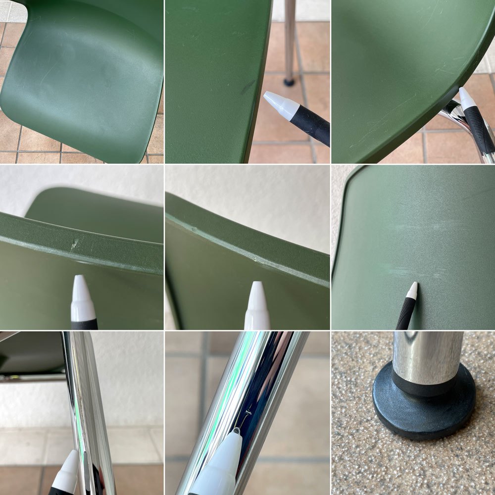 ヴィトラ vitra ハルチューブ HAL Tube サイドチェア ダイニングチェア スタッカブル グリーン ジャスパー・モリソン B ◇