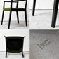 カッシーナイクスシー Cassina ixc. イーストバイイーストウエスト East by Eastwest ジャスミン JASMIN アームチェア ダイニングチェア ブラック グリーン ファブリック 座面張替済み B ●
