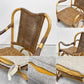 カザマ KAZAMA ルロット アームチェア Lurot Arm Chair ラタン 籐家具 ベージュ系 クッション付き インドネシア 定価￥48,800- C ●