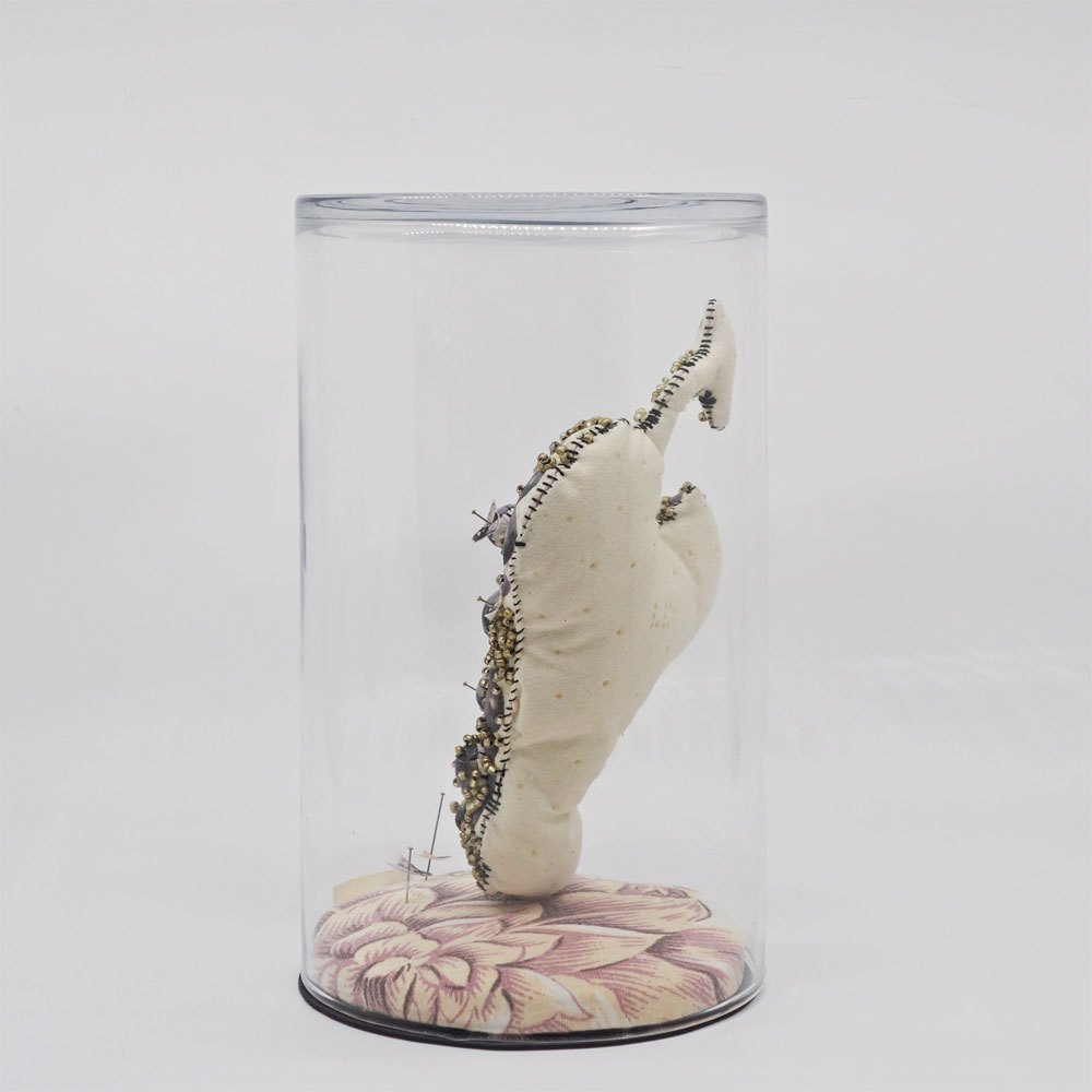 リンディ・ドゥルト Lyndie Dourthe ガラスドーム アートオブジェ ぶどう H20.5cm H.P.FRANCE取扱 ●