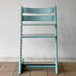 ストッケ STOKKE トリップトラップ TRIPP TRAPP ベビーチェア キッズチェア S/N無し ガード・グライダー付き アクアブルー ノルウェー 北欧家具 ◇