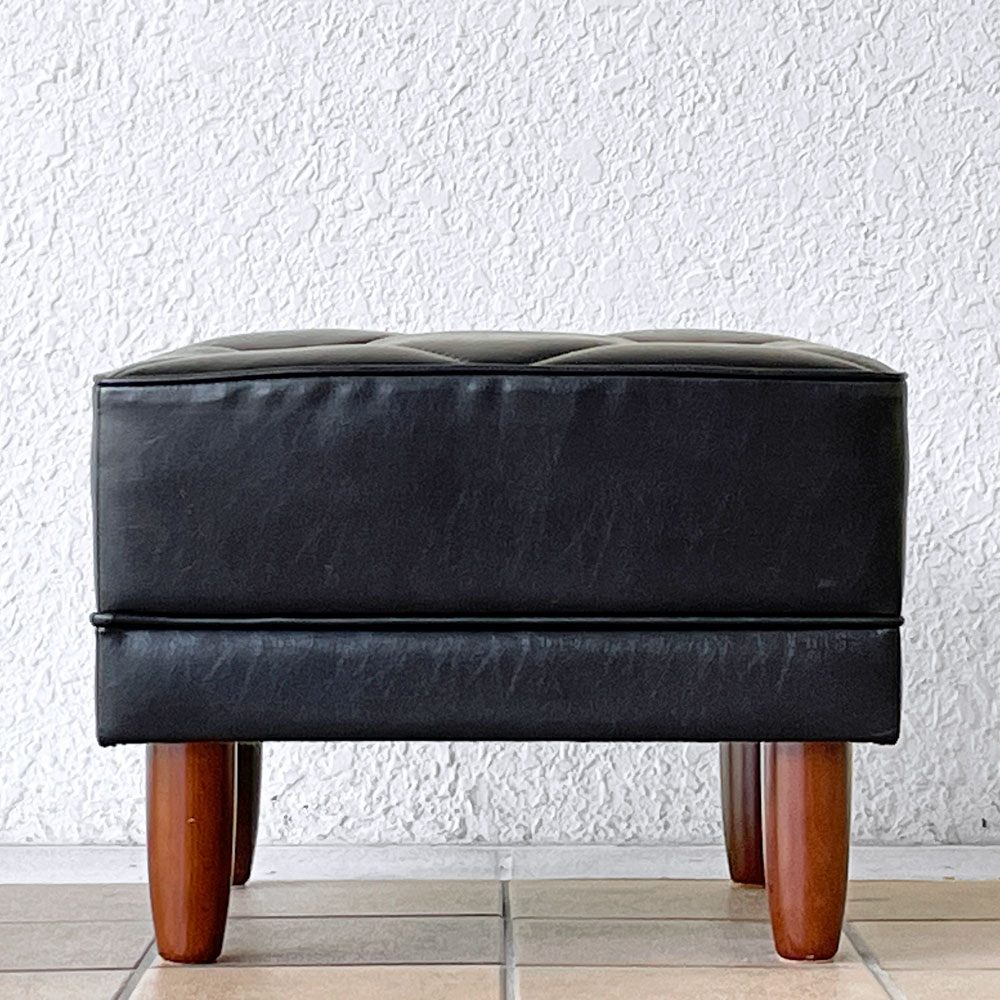 カリモク60 karimoku60 オットマン スツール スタンダードブラック 60's レトロモダン ジャパニーズミッドセンチュリー 定価￥31,020- ◇