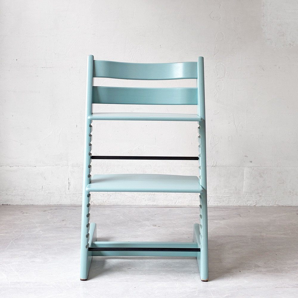 ストッケ STOKKE トリップトラップ TRIPP TRAPP ベビーチェア キッズチェア S/N6～ ノルウェー 北欧家具 アクアブルー ★