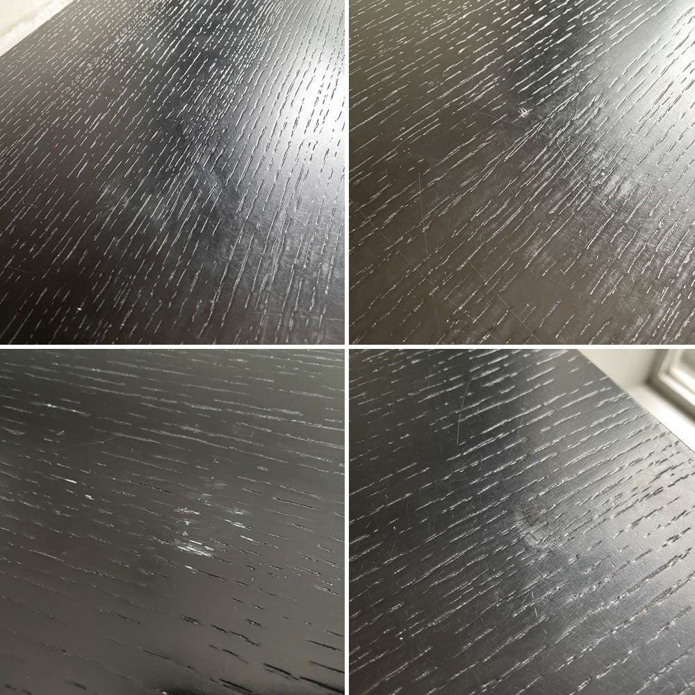 ユーエスエムハラー USMハラー USM Haller モジュラーファニチャー ハラーテーブル ワークデスク オーク材 ブラック アジャスター 高さ調整機能付き スイス ♪