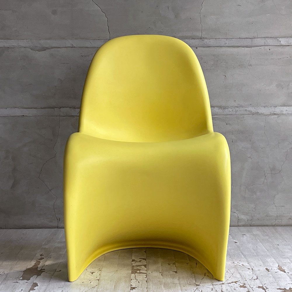 ヴィトラ vitra パントンチェア Panton Chair イエロー 屋内外使用可 ヴェルナー・パントン 旧モデル 廃番カラー ミッドセンチュリー スペースエイジ B♪