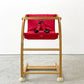 ファルスカ farska スクロールチェアプラス SCROLL CHAIR PLUS ベビーチェア ロッキングホース レッド×ナチュラル ベルト クッション ●