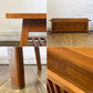 パシフィックファニチャーサービス P.F.S. ローテーブル DH TEA TABLE WITH SHELF Lサイズ W120cm ナラ材 ダークブラウン マガジンラック付 ◎