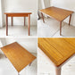デンマークビンテージ Danish Vintage チーク材 エクステンション ダイニングテーブル 伸長式 ドローリーフ式 北欧家具 ★