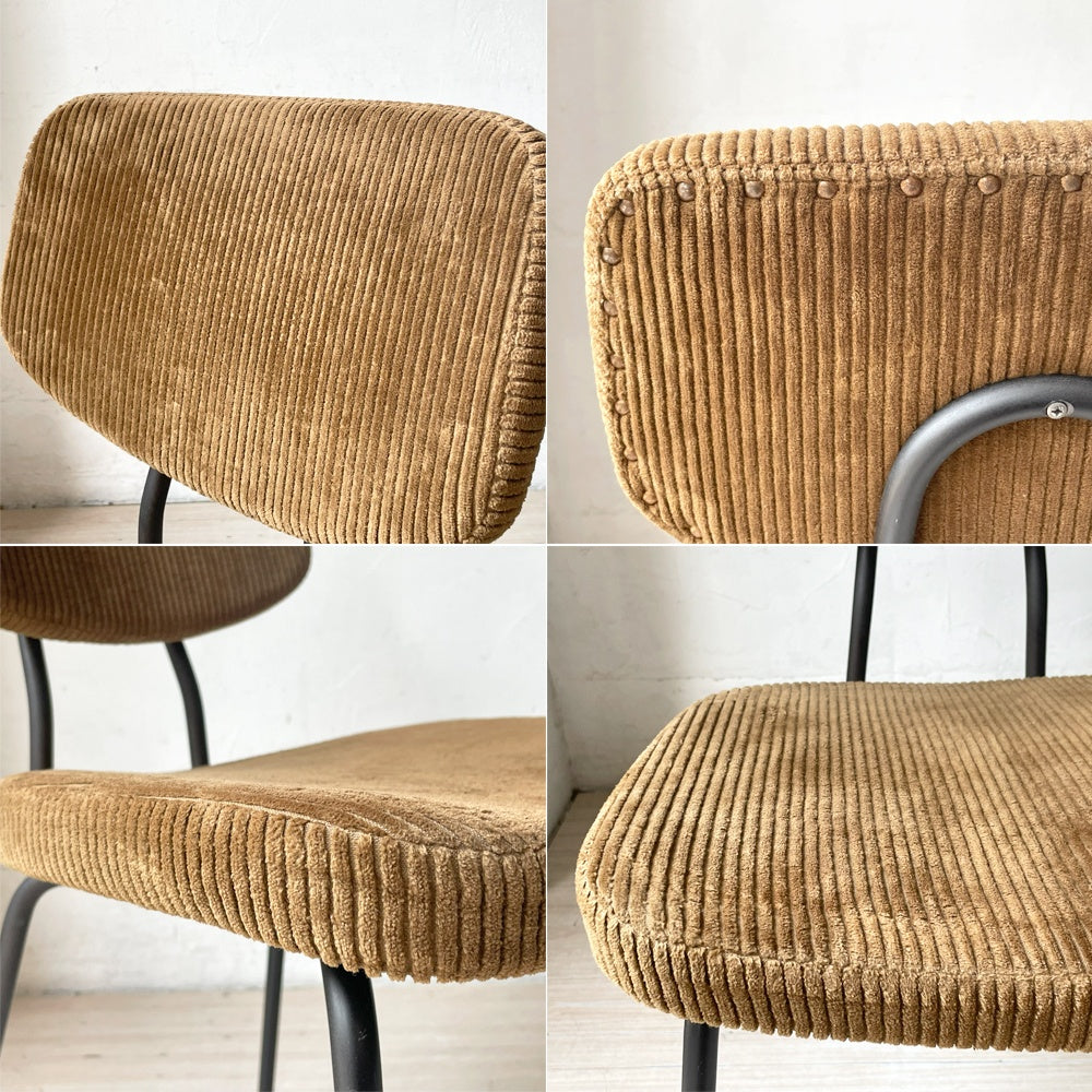 トラックファニチャー TRUCK FURNITURE スット ダイニングチェア SUTTO DINING CHAIR 張地 コーデュロイ×スチールフレーム インダストリアル 定価¥59,180- ★