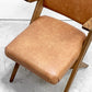 クラッシュゲート CRASH GATE イージーライフ Easy Life ゼットチェア 肘付き ダイニングチェア オーク材 ボンデッドレザーファイバー 展示品 ●