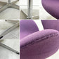 フリッツハンセン Fritz Hansen スワンチェア ラウンジチェア スウィベル ファブリック パープル アルネ・ヤコブセン Arne Jacobsen 座面張替済み ●