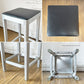 エメコ EMECO カウンタースツール COUNTER STOOL H63cm シートクッション付き フィリップ・スタルク Philippe Starck  ブラッシュドアルミ インダストリアルデザイン ◎