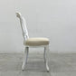 サラグレース Sarah Grace SGD デビュー ダイニングチェア DEBUT DINING CHAIR CHARM BD WHITE&NATURAL LINEN ラタンバック アンティーク風 オーク材 参考価格約55,000円 D〓