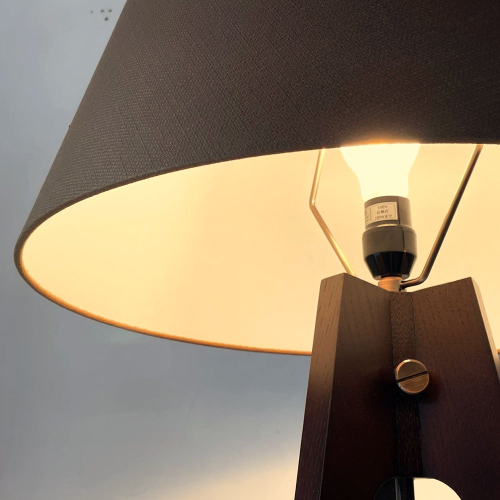 ワイスワイス WISE WISE アキ AKI CM-701 フロアランプ フロアスタンド 照明 ナラ材 高さ調整可能 ★