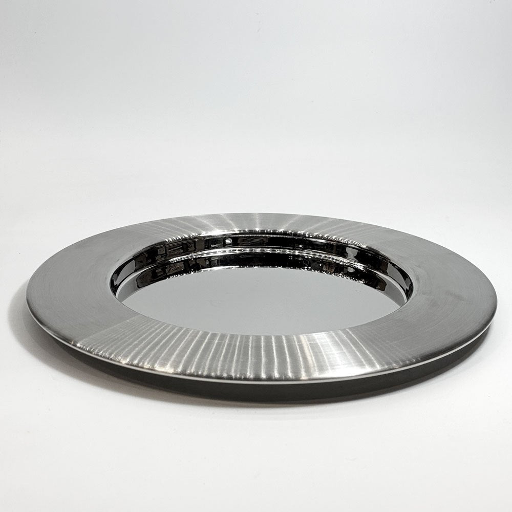 イッタラ iittala サルパネヴァ Sarpaneva スチールプレート ラウンドトレイ 26cm ティモ・サルパネヴァ Timo Sarpaneva 元箱付き フィンランド 北欧雑貨 ★
