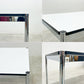 USMモジュラーファニチャー USM Haller USMハラーテーブル ワーキングデスク ダイニングテーブル W150×D75×H70cm アジャスター パールグレーラミネート(ホワイト) 高さ調整機能付 〓