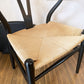 カールハンセン＆サン Carl Hansen & Son CH24 Yチェア ブラックラッカー × ペーパーコード オーク材 レザークッション付属 座面高43cm ハンス・J・ウェグナー 北欧 デンマーク ◎