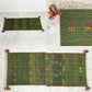 イラン 手織り ギャッベ gabbeh 絨毯 ラグ カーペット 117×60cm グリーン ●