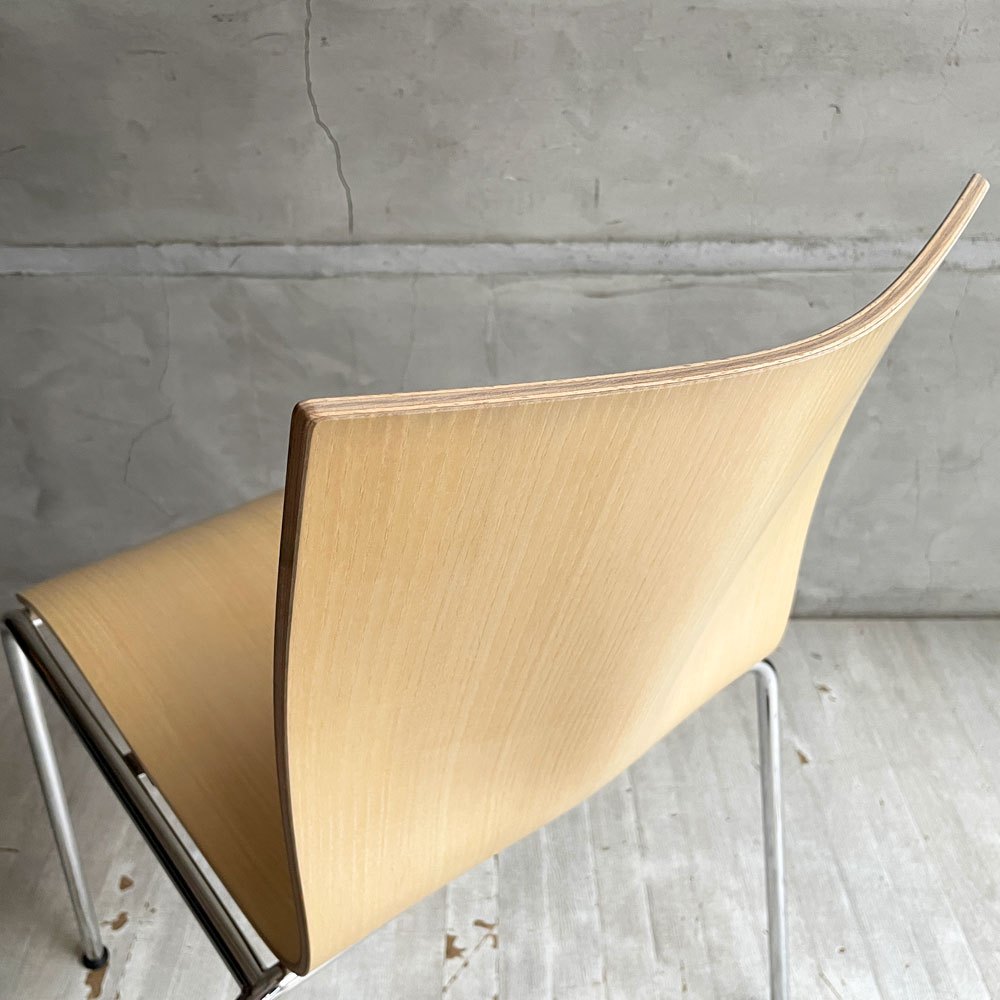 エンゲルブレヒト Engelbrechts チャリックチェア CHAIRIK Chair 101 ダイニングチェア スタッキング 4本脚 アッシュ プライウッド スチール デンマーク 未使用品 定価63,800円 ♪