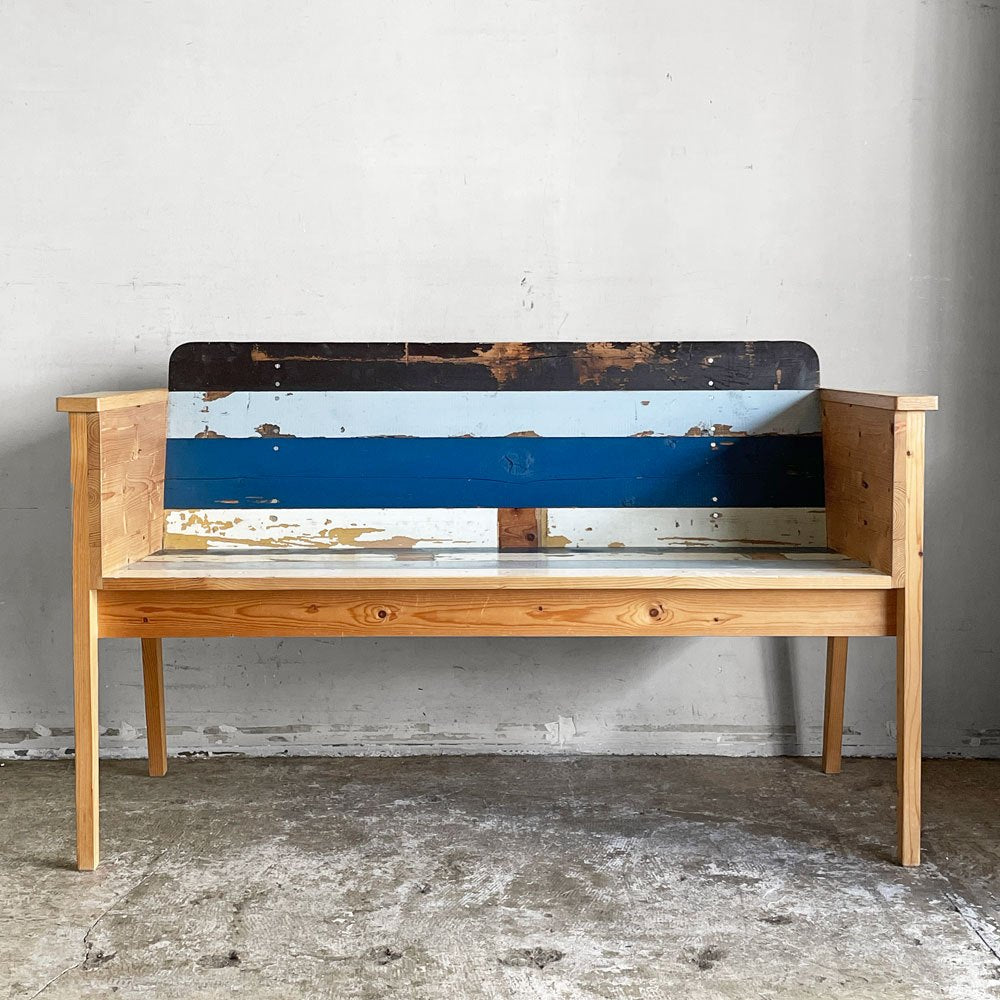 ピートヘインイーク PIET HEIN EEK スクラップウッド SCRAPWOOD アームチェア 2シーター 背付きベンチ 古材 W121cm オランダ ■